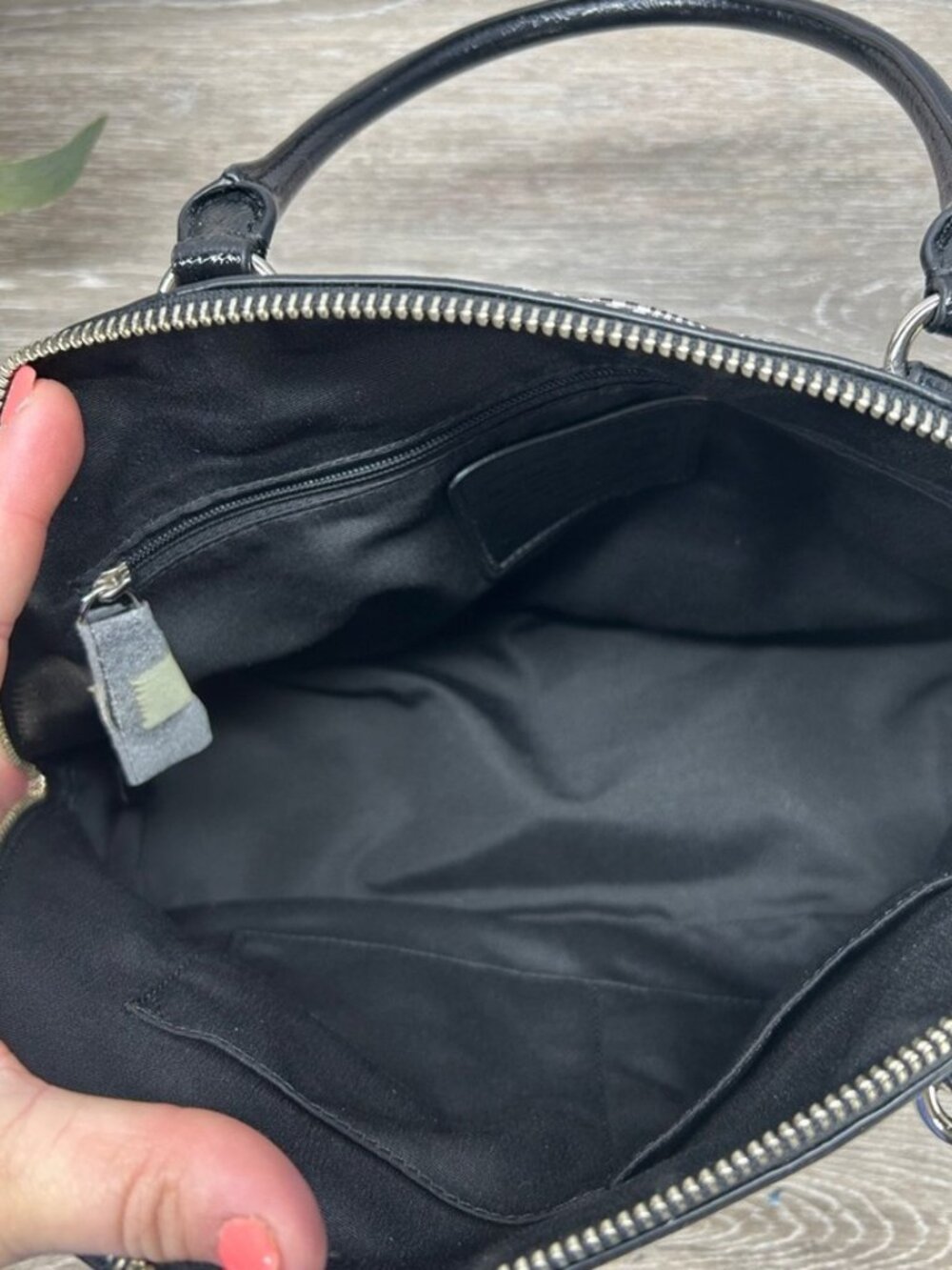 Coach Plaid Dome Satchel - Picture 4 of 8
